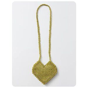 Urban Outfitters Beaded Crossbody Heart Purse